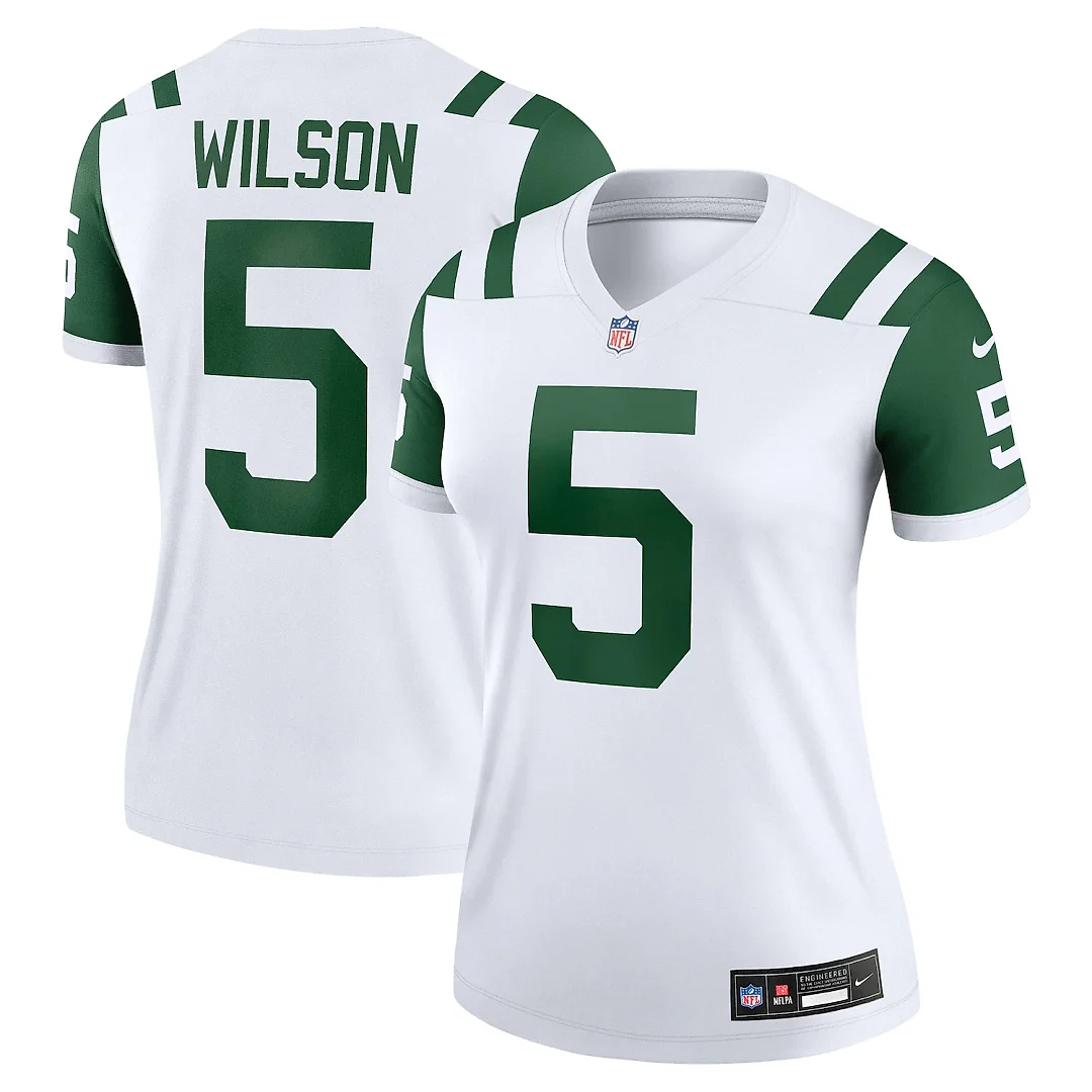 Zennovawear Garrett Wilson New York Jets Women's Alternate Legend Player Performance Top - Classic Alternate White