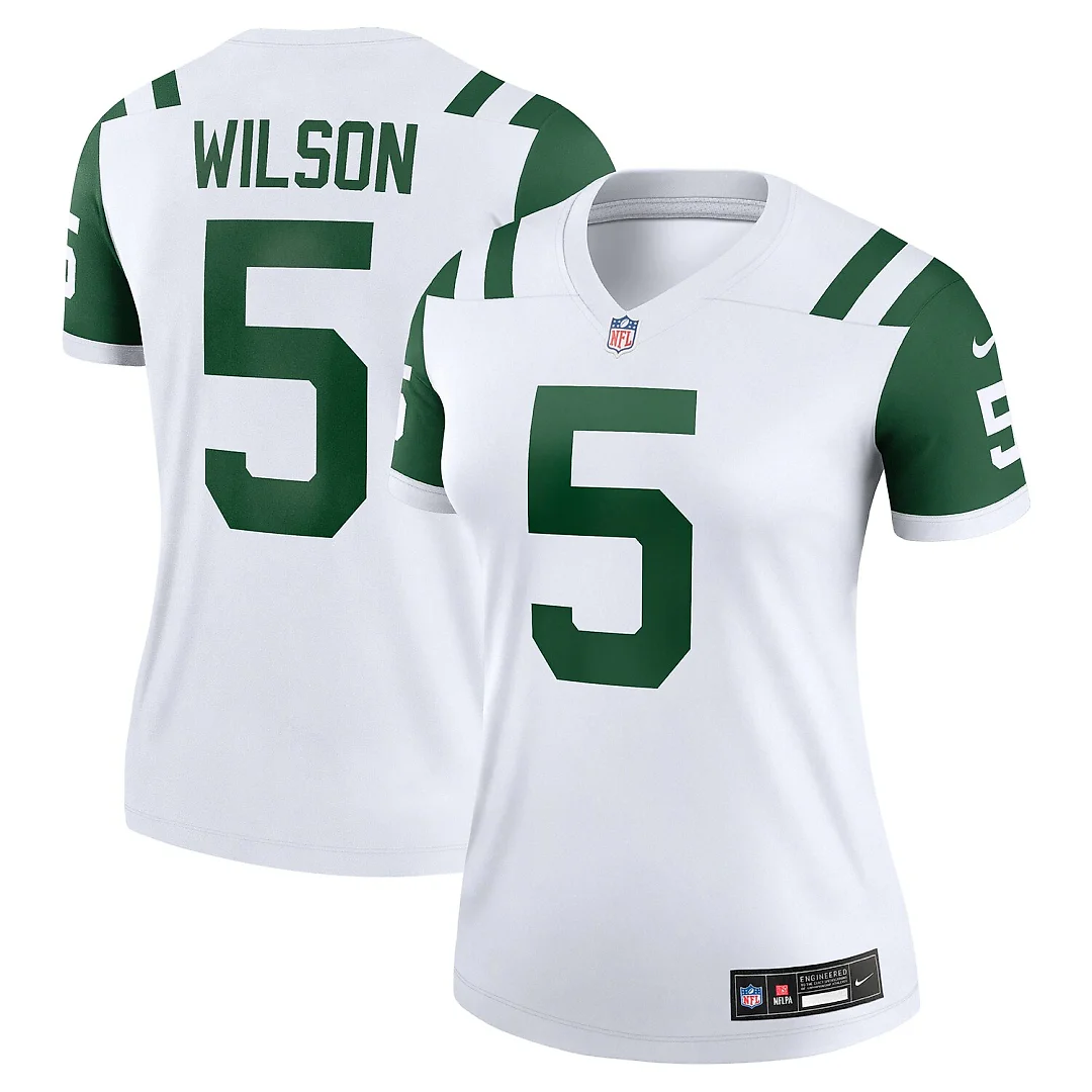 Zennovawear Garrett Wilson New York Jets Women's Alternate Legend Player Performance Top - Classic Alternate White