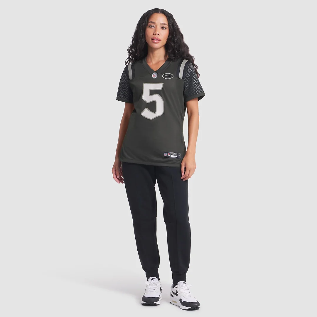 Zennovawear Garrett Wilson New York Jets Women's 2025 Rivalries Collection Game Jersey - Gotham Green