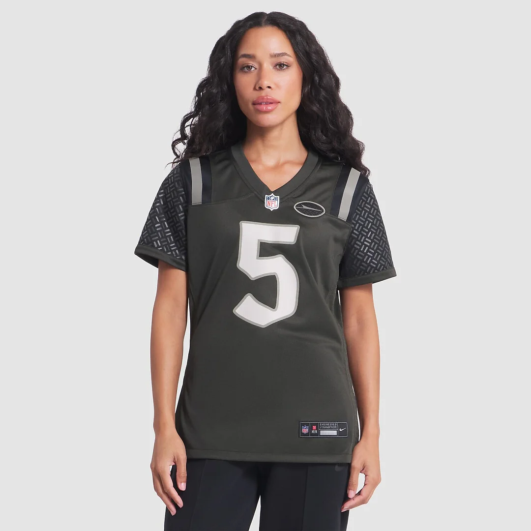 Zennovawear Garrett Wilson New York Jets Women's 2025 Rivalries Collection Game Jersey - Gotham Green