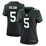 Zennovawear Garrett Wilson New York Jets Women's Alternate Game Jersey - Legacy Black