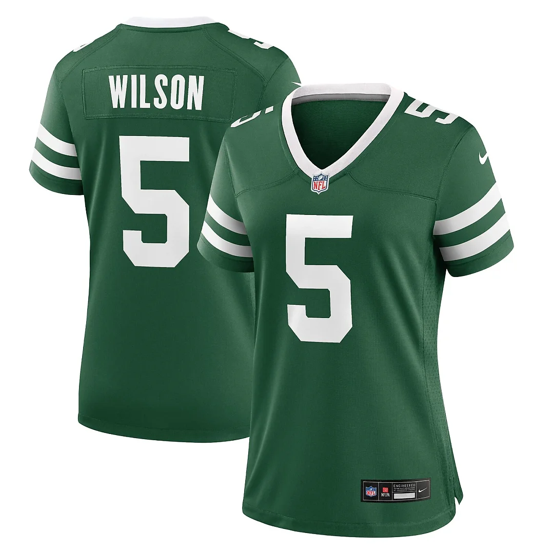 Zennovawear Garrett Wilson New York Jets Women's Game Jersey - Legacy Green