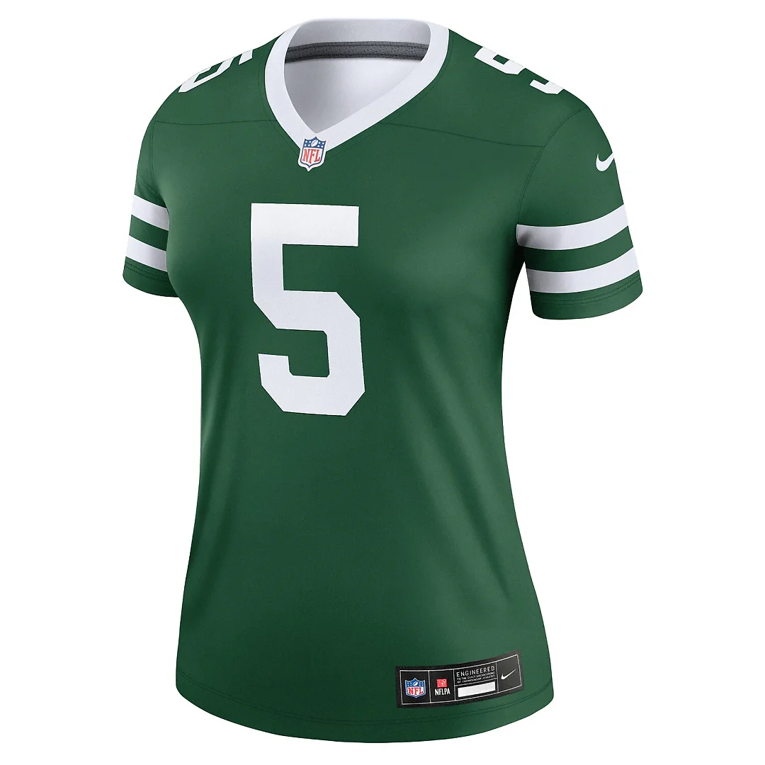 Zennovawear Garrett Wilson New York Jets Women's Legend Player Performance Top - Legacy Green