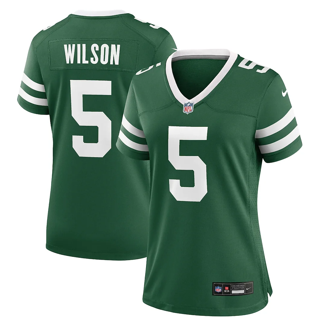 Zennovawear Garrett Wilson New York Jets Women's Game Jersey - Legacy Green
