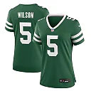 Zennovawear Garrett Wilson New York Jets Women's Game Jersey - Legacy Green