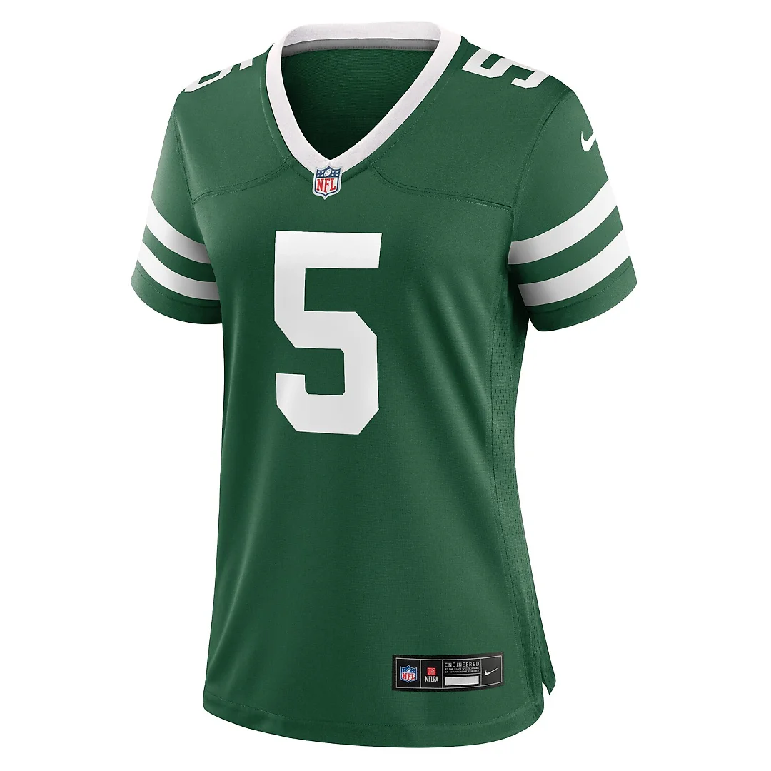 Zennovawear Garrett Wilson New York Jets Women's Game Jersey - Legacy Green