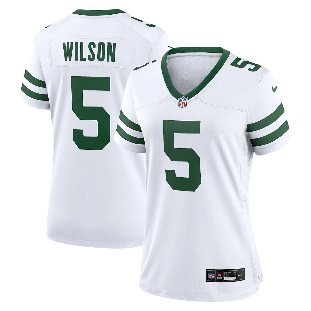 Zennovawear Garrett Wilson New York Jets Women's Game Jersey - Legacy White