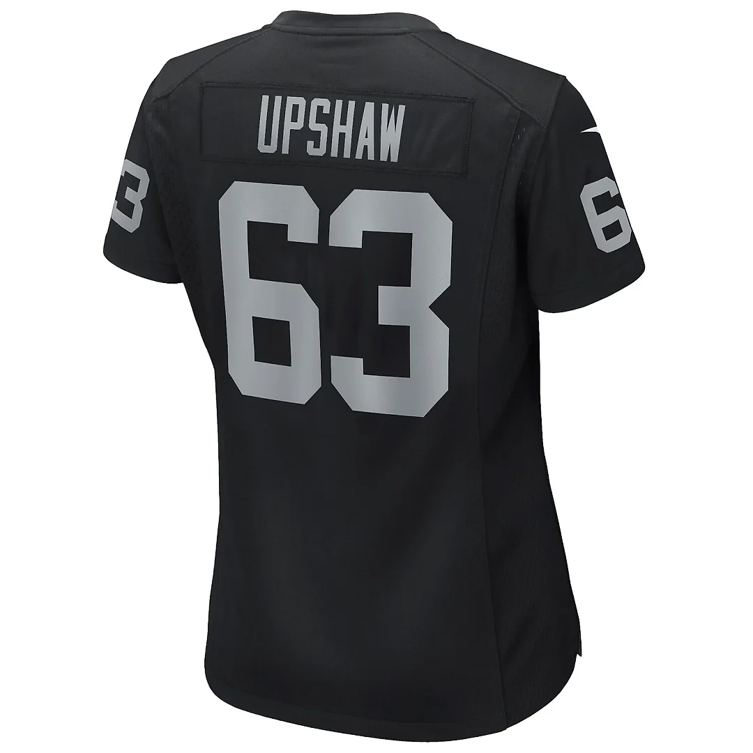 Zennovawear Gene Upshaw Las Vegas Raiders Women's Game Retired Player Jersey - Black