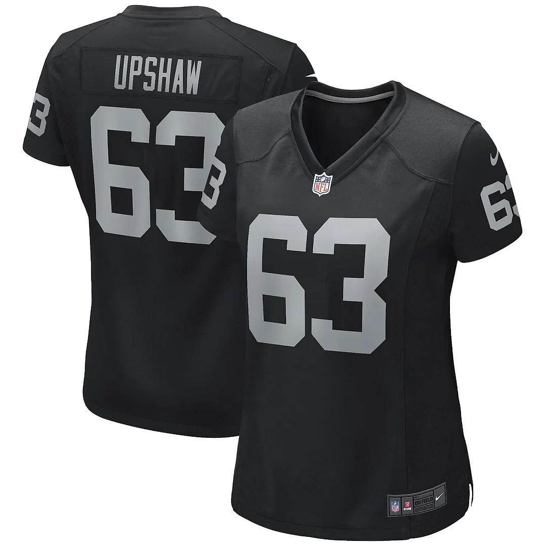Zennovawear Gene Upshaw Las Vegas Raiders Women's Game Retired Player Jersey - Black