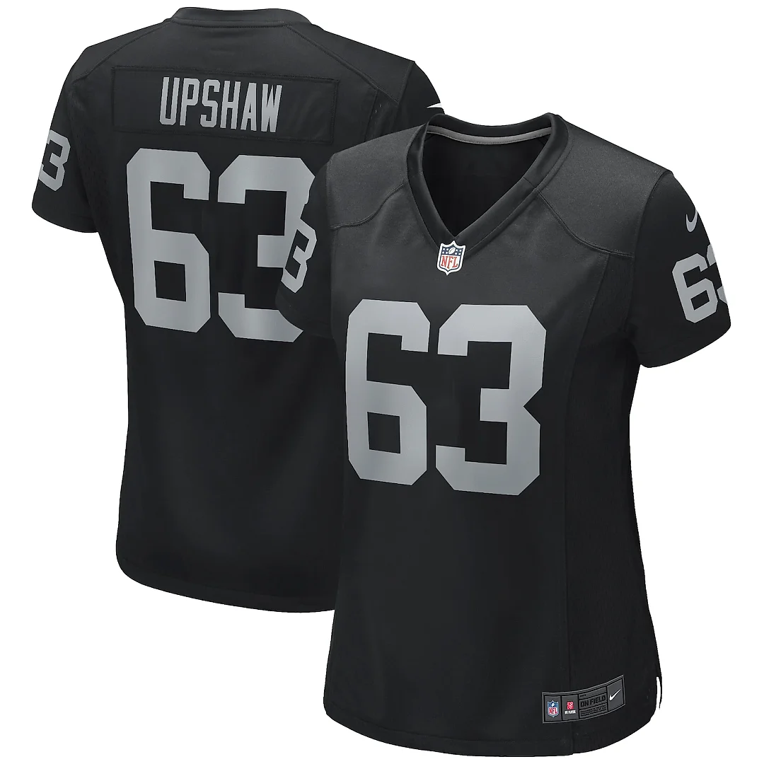 Zennovawear Gene Upshaw Las Vegas Raiders Women's Game Retired Player Jersey - Black
