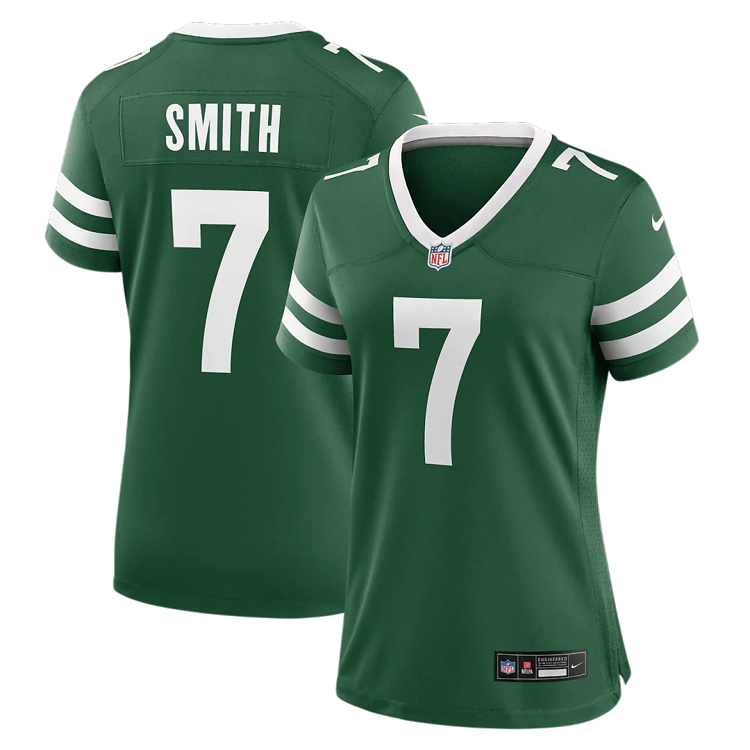 Zennovawear Geno Smith New York Jets Women's Game Jersey - Legacy Green
