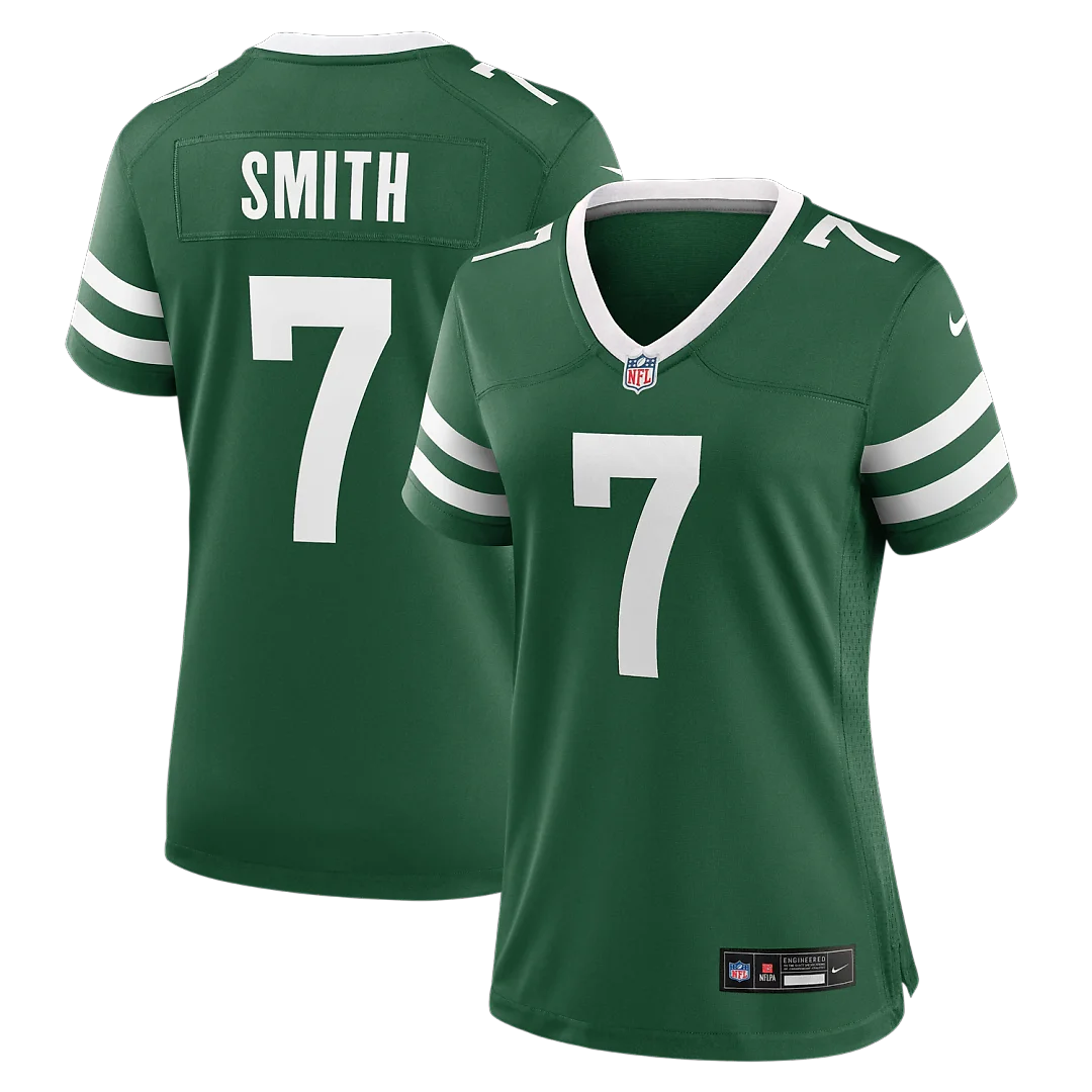 Zennovawear Geno Smith New York Jets Women's Game Jersey - Legacy Green