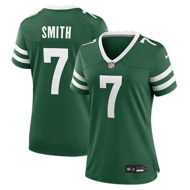 Zennovawear Geno Smith New York Jets Women's Game Jersey - Legacy Green
