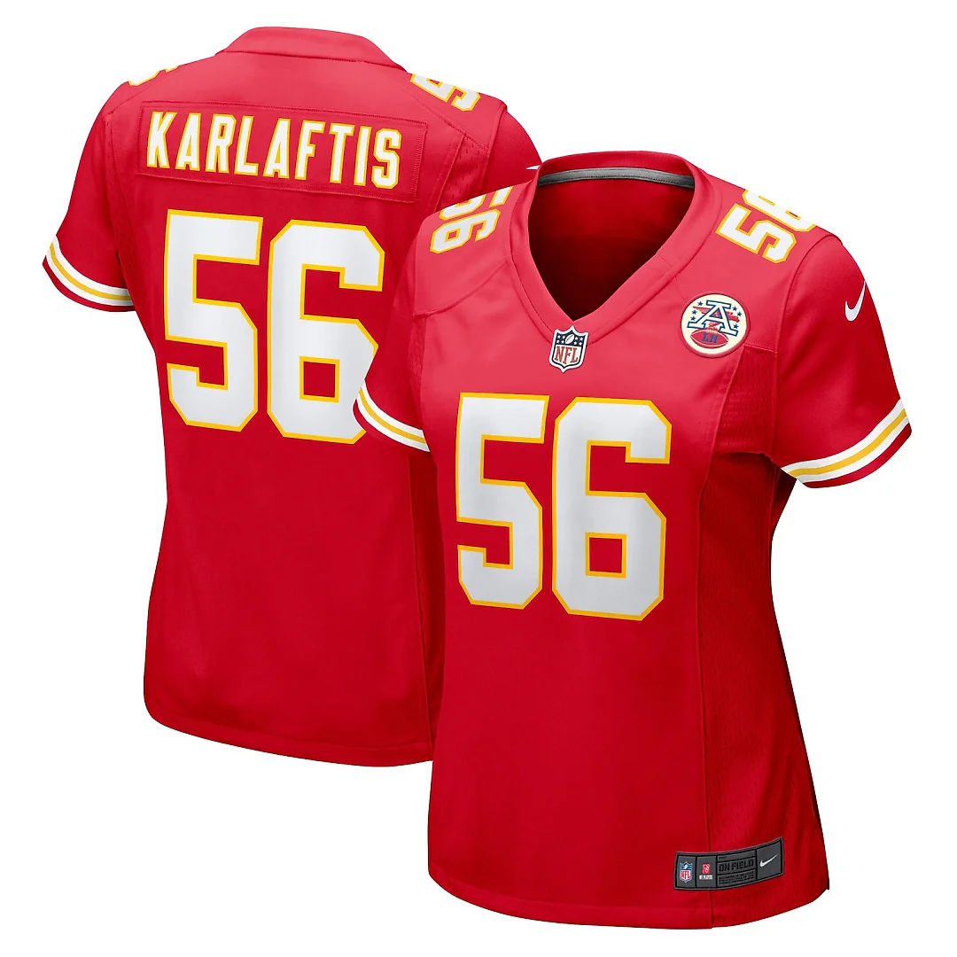 Zennovawear George Karlaftis Kansas City Chiefs Women's Game Player Jersey - Red