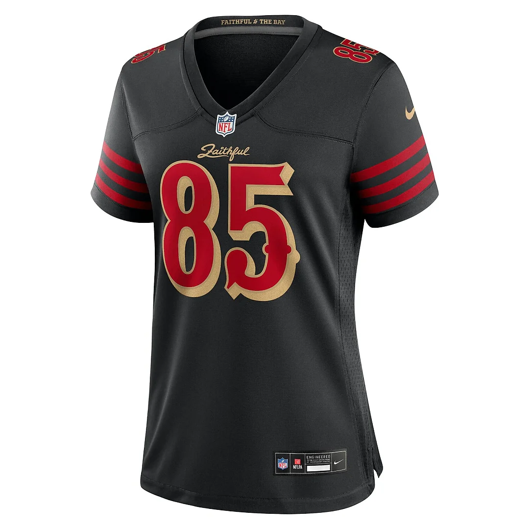 Zennovawear George Kittle San Francisco 49ers Women's 2025 Rivalries Collection Game Jersey - Black