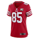 Zennovawear George Kittle San Francisco 49ers Women's 80th Anniversary Game Jersey - Scarlet