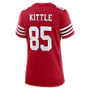 Zennovawear George Kittle San Francisco 49ers Women's 80th Anniversary Game Jersey - Scarlet