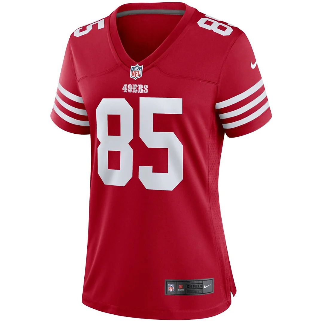 Zennovawear George Kittle San Francisco 49ers Women's Player Jersey - Scarlet
