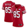 Zennovawear George Kittle San Francisco 49ers Women's 80th Anniversary Game Jersey - Scarlet