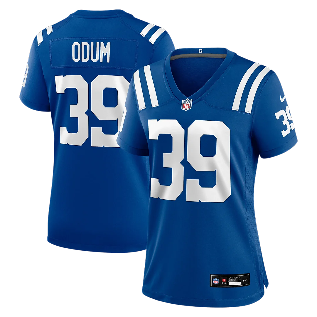 Zennovawear George Odum Indianapolis Colts Women's Team Game Jersey - Royal