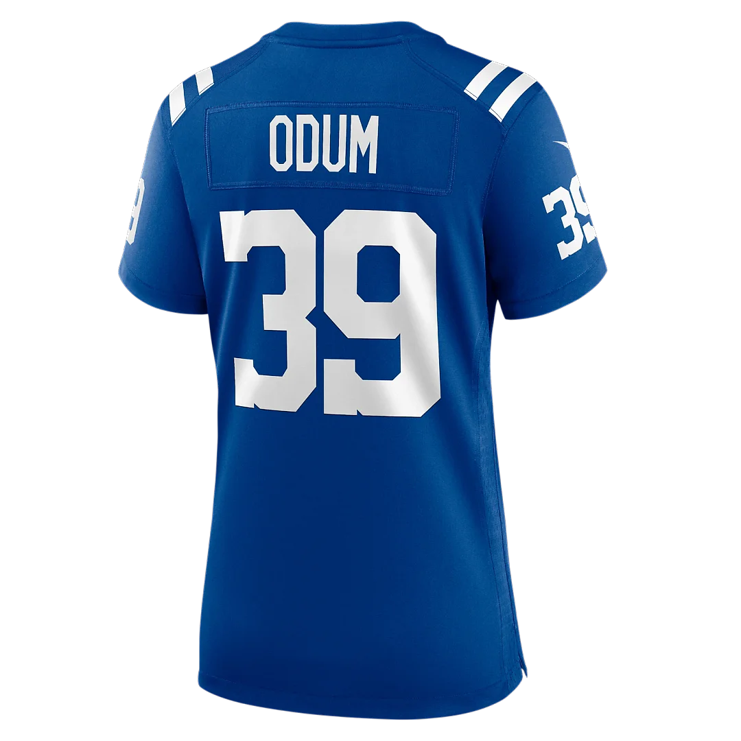 Zennovawear George Odum Indianapolis Colts Women's Team Game Jersey - Royal