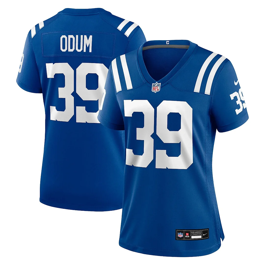 Zennovawear George Odum Indianapolis Colts Women's Team Game Jersey - Royal
