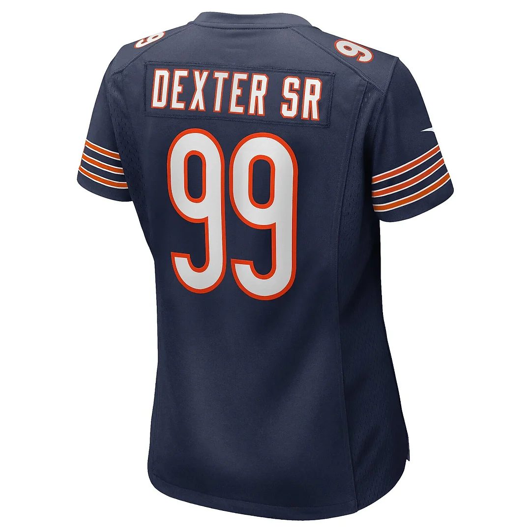 Zennovawear Gervon Dexter Sr. Chicago Bears Women's Game Jersey - Navy