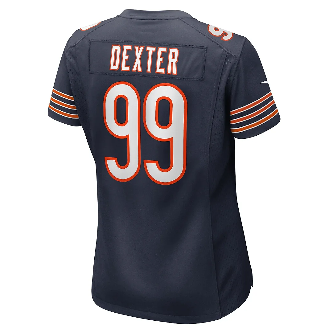 Zennovawear Gervon Dexter Sr Chicago Bears Women's Team Game Jersey - Navy