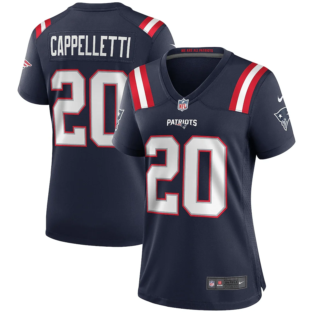 Zennovawear Gino Cappelletti New England Patriots Women's Game Retired Player Jersey - Navy