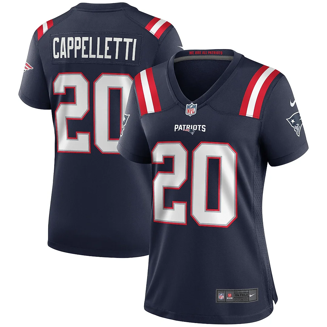 Zennovawear Gino Cappelletti New England Patriots Women's Game Retired Player Jersey - Navy