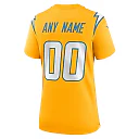 Zennovawear Los Angeles Chargers Women's Alternate Charger Power Game Custom Jersey - Gold