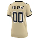 Zennovawear New Orleans Saints Women's Gameday Golds Alternate Custom Game Jersey - Gold