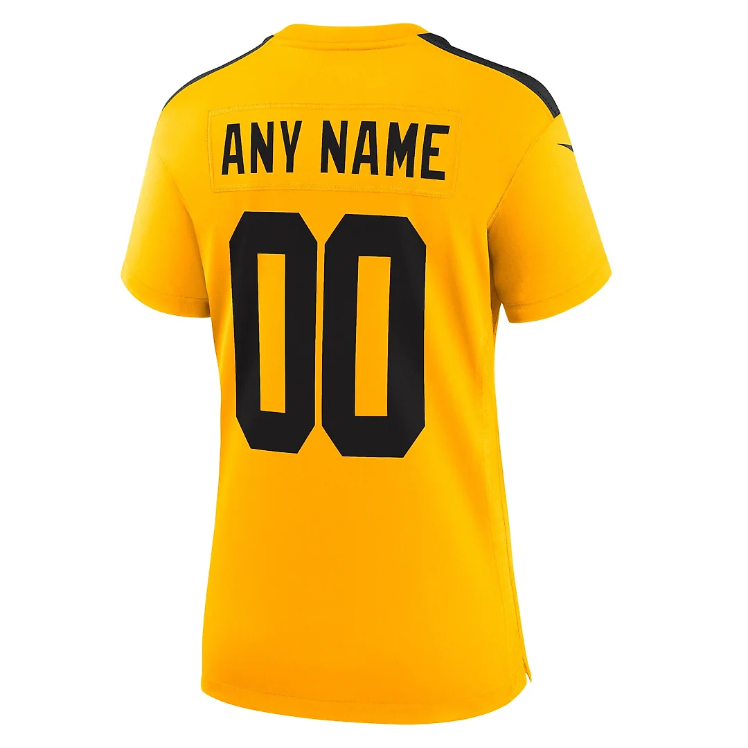Zennovawear Pittsburgh Steelers Women's Alternate 1933 Throwback Game Custom Jersey - Gold