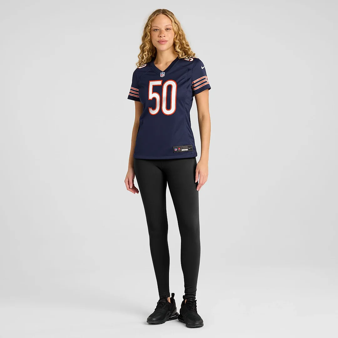 Zennovawear Grady Jarrett Chicago Bears Women's Team Game Jersey - Navy