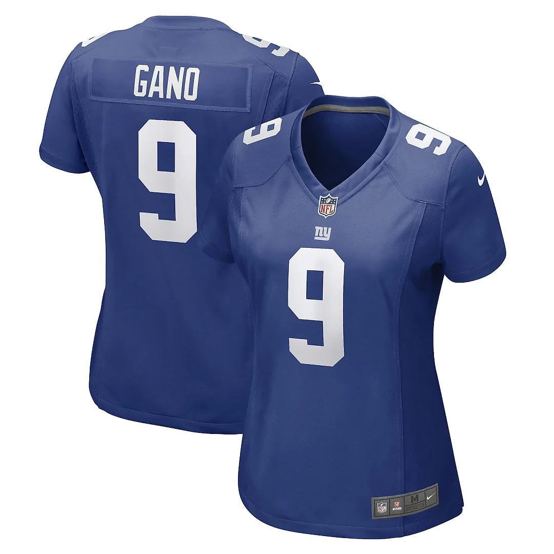 Zennovawear Graham Gano New York Giants Women's Team Game Player Jersey - Royal