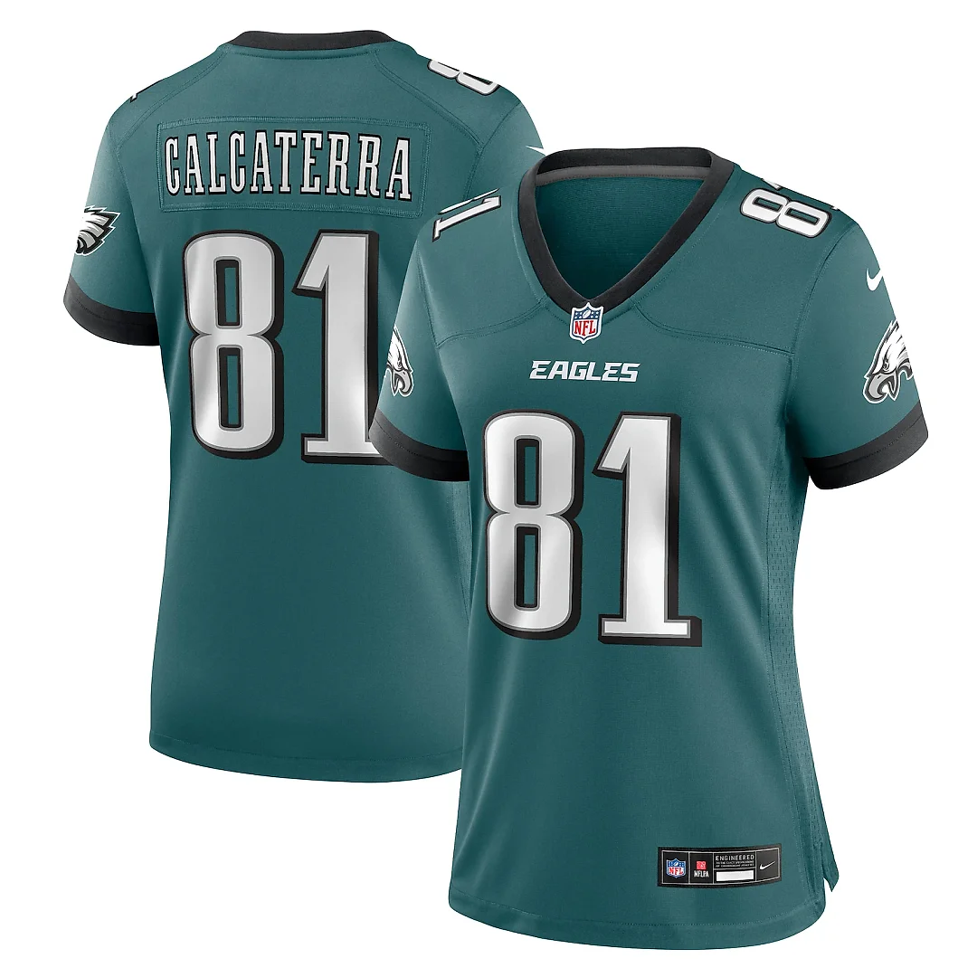 Zennovawear Grant Calcaterra Philadelphia Eagles Women's Team Game Jersey - Midnight Green