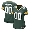 Zennovawear Green Bay Packers Women's Custom Game Jersey - Green