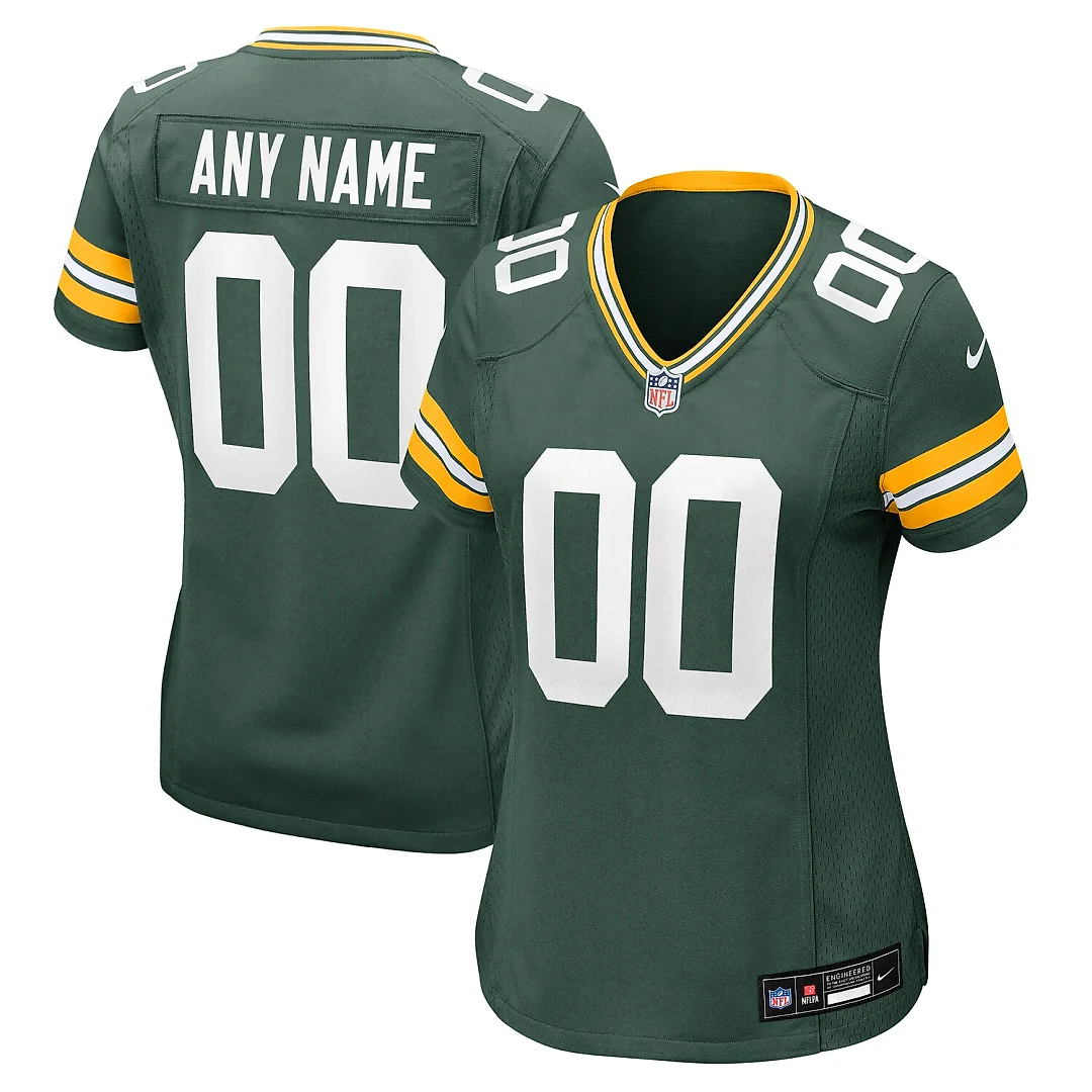 Zennovawear Green Bay Packers Women's Custom Game Jersey - Green