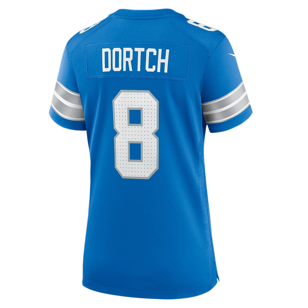 Zennovawear Greg Dortch Detroit Lions Women's Team Game Jersey - Blue
