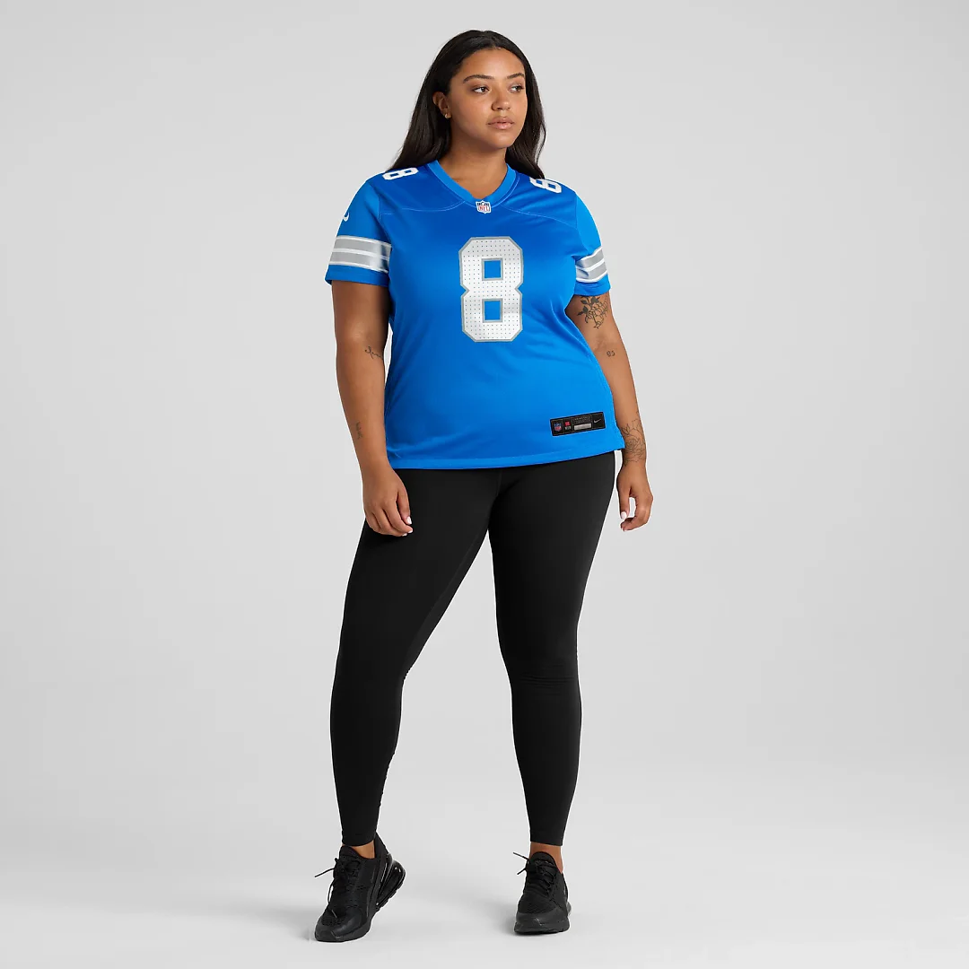 Zennovawear Greg Dortch Detroit Lions Women's Team Game Jersey - Blue