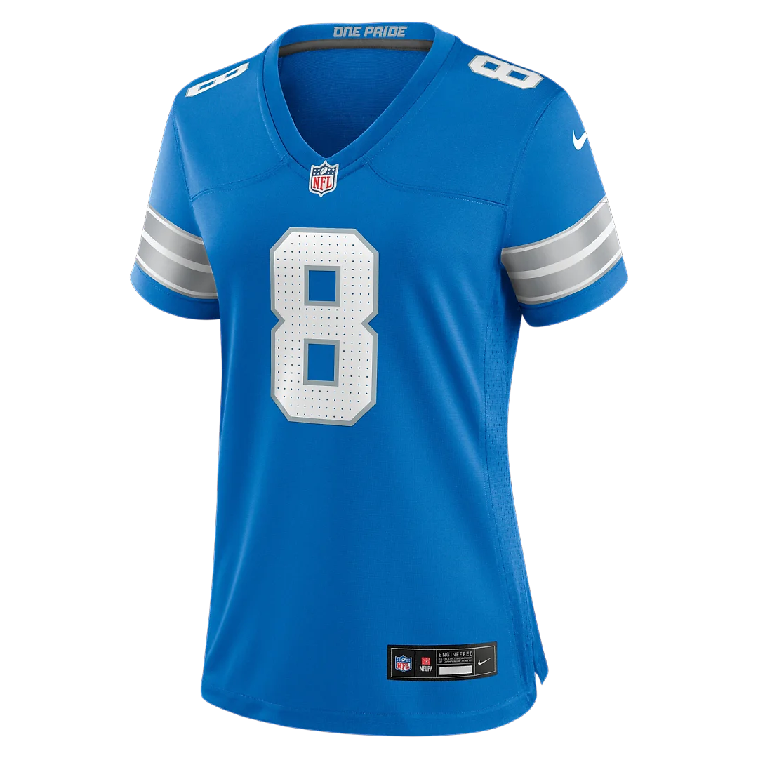 Zennovawear Greg Dortch Detroit Lions Women's Team Game Jersey - Blue