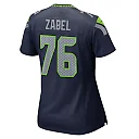 Zennovawear Grey Zabel Seattle Seahawks Women's Team Game Jersey - College Navy