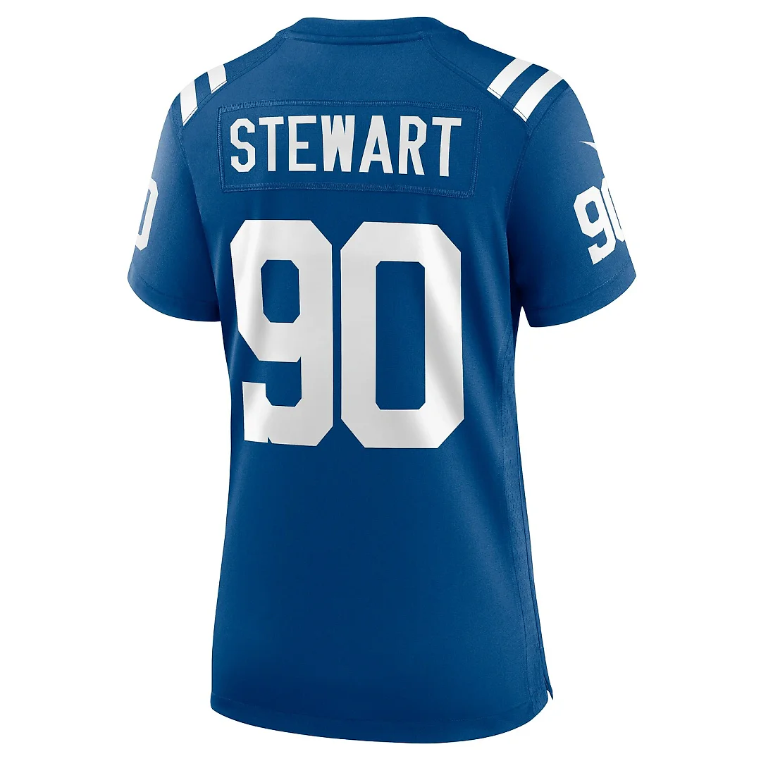Zennovawear Grover Stewart Indianapolis Colts Women's Game Jersey - Royal