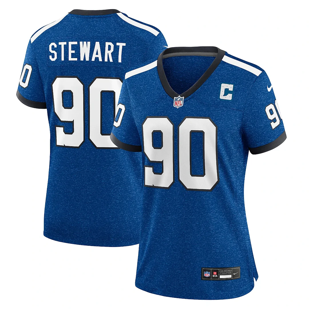Zennovawear Grover Stewart Indianapolis Colts Women's Indiana Nights Alternate Game Jersey - Royal