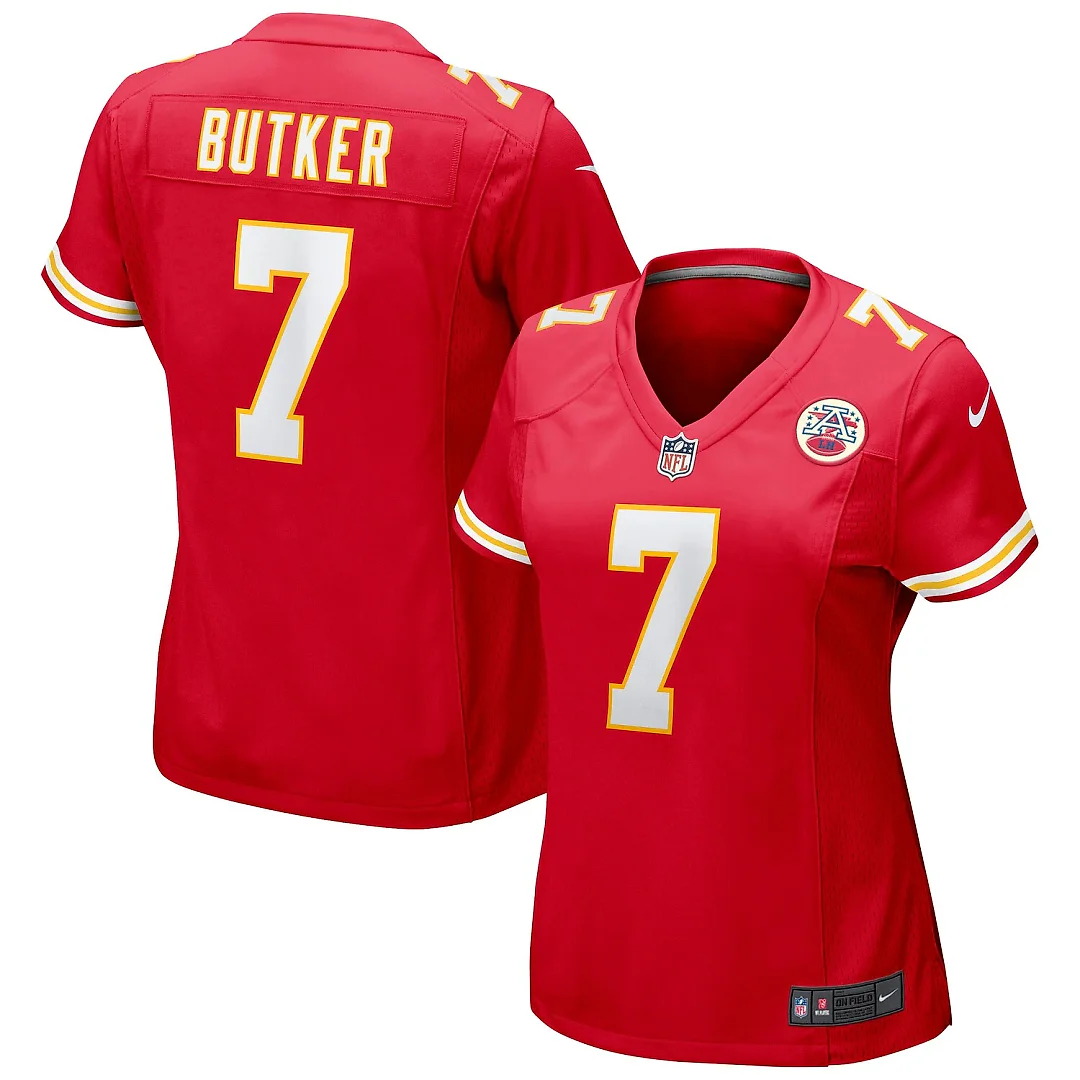 Zennovawear Harrison Butker Kansas City Chiefs Women's Game Jersey - Red