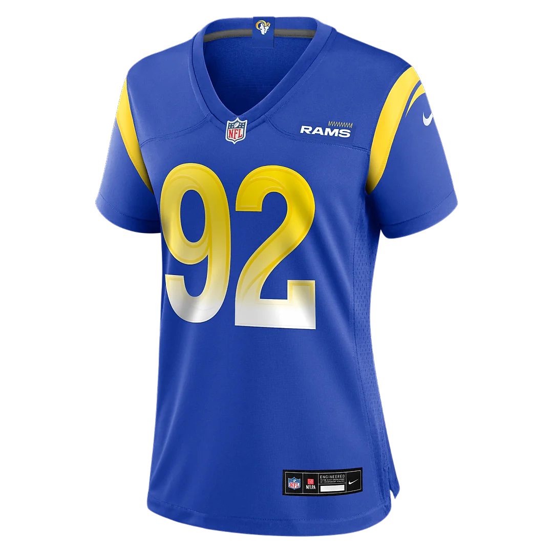 Zennovawear Harrison Mevis Los Angeles Rams Women's Team Game Jersey - Royal