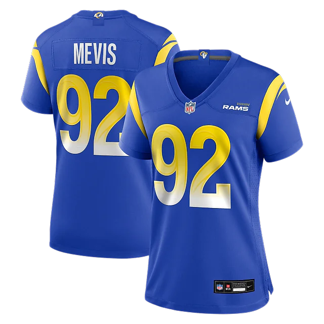 Zennovawear Harrison Mevis Los Angeles Rams Women's Team Game Jersey - Royal