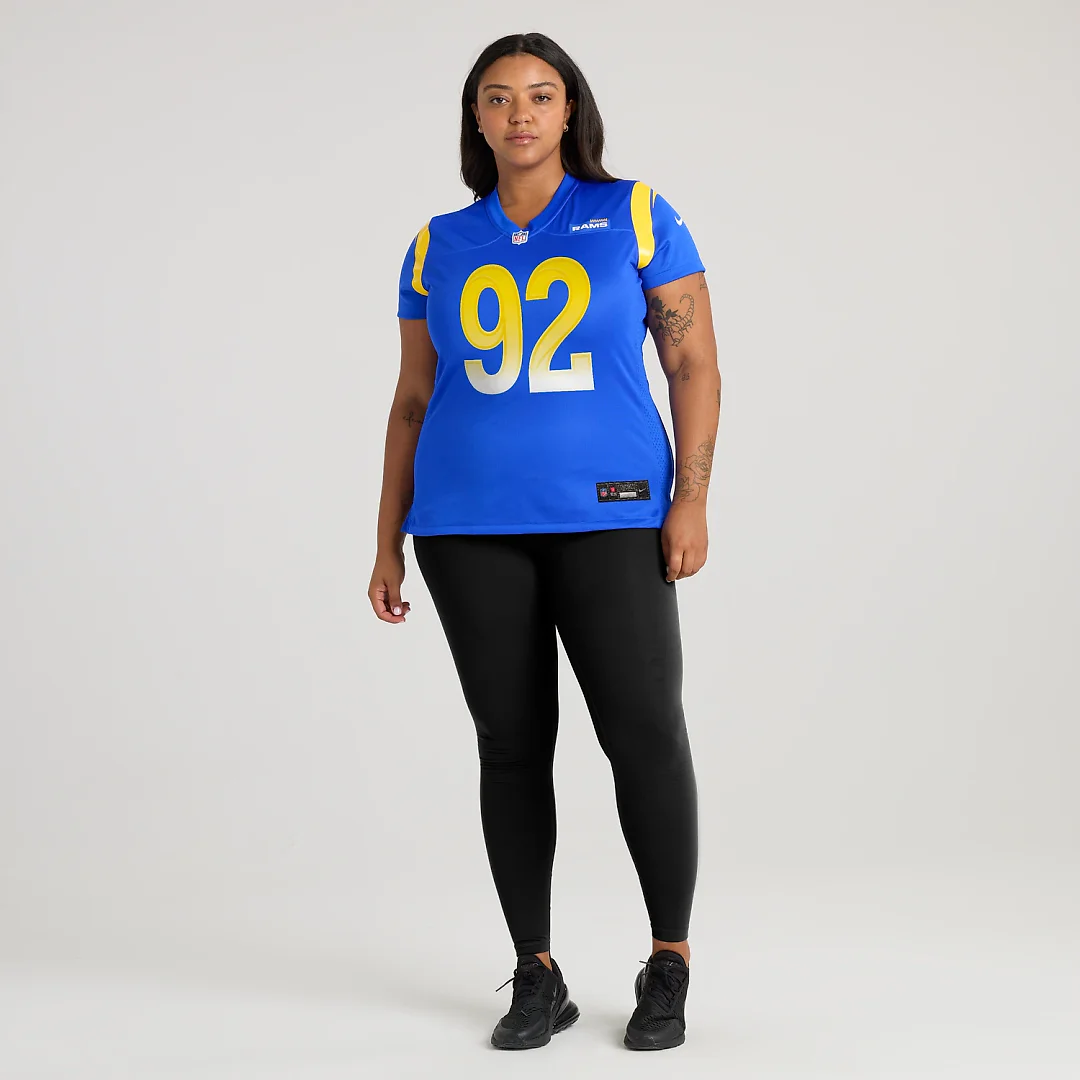 Zennovawear Harrison Mevis Los Angeles Rams Women's Team Game Jersey - Royal
