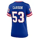 Zennovawear Harry Carson New York Giants Women's Classic Retired Player Game Jersey - Royal