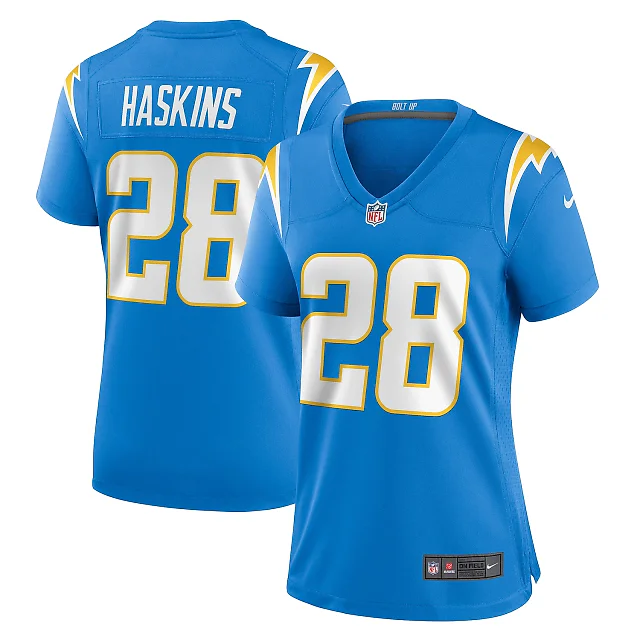 Zennovawear Hassan Haskins Los Angeles Chargers Women's Game Jersey - Powder Blue